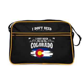 Colorado - Retro Bag - black/gold - Front