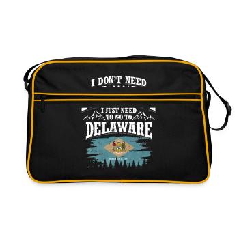 Delaware - Sac Retro - noir/or - Devant