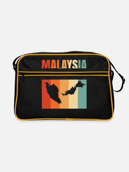 Malaisie - Sac Retro - noir/or - Devant