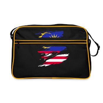 Malaisie - Sac Retro - noir/or - Devant