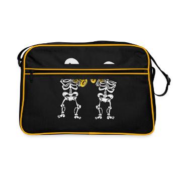 Trompettiste Cadeau Musique Groupe Trompette - Sac Retro - noir/or - Devant