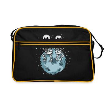 Clarinet Mon Skeleton Music Gift Clarinet - Retro Bag - black/gold - Front