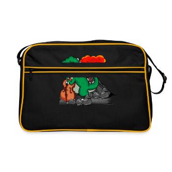 Dinosaur Musicien Big Band Orchestra Contrebasse - Sac Retro - noir/or - Devant