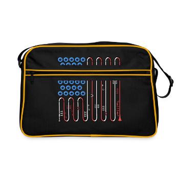 Trumpete USA Flag Music Big Band 4th Of July - Retro Bag - black/gold - Front