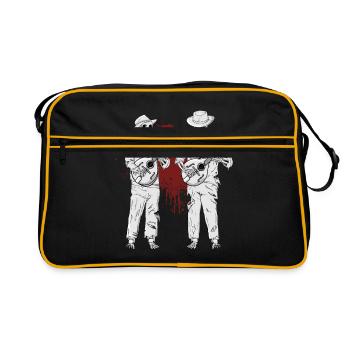 Country Music Zombies Bluegrass Band Mandoline - Sac Retro - noir/or - Devant
