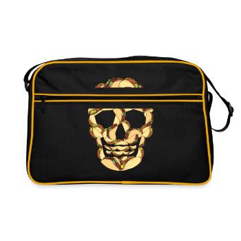 Taco Gift Men Mexican Food Tacos - Sac Retro - noir/or - Devant