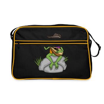 Musique Country Grenouille Bluegrass Music Mandoline - Sac Retro - noir/or - Devant