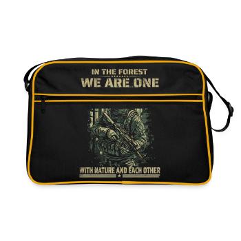 Special Forces Tactical Design Camouflage - Retro Bag - black/gold - Front