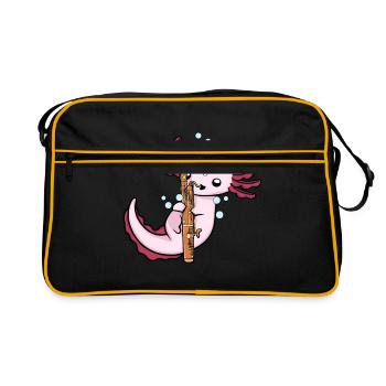 Axolotl Bassoon Musical Instrument Big Band Oboe - Retro Bag - black/gold - Front