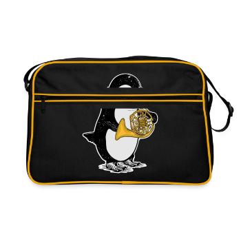 Penguin Gift Music Orchestra Kids Cor Français - Sac Retro - noir/or - Devant