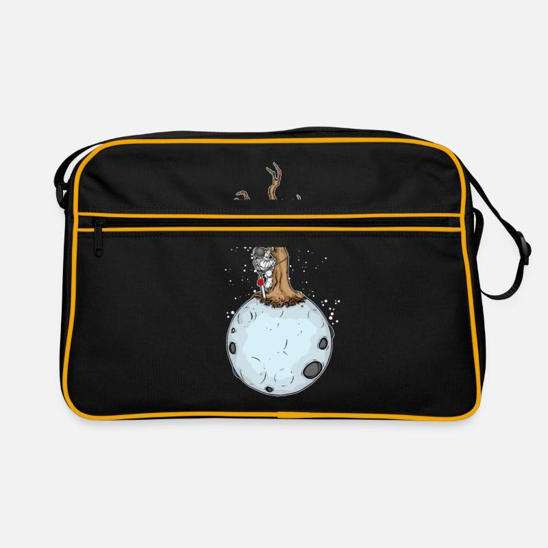Baumpfleger Geschenk Männer Motorsäge Baumpfleger - Retro Tasche - Schwarz/Gold