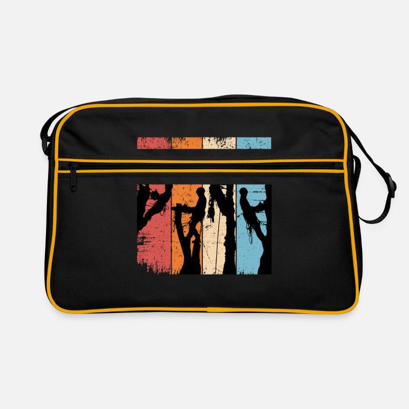 Retro Arborist Gift Father Chainsaw Retro Bag