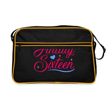 16th Birthday - Retro Bag - black/gold - Front