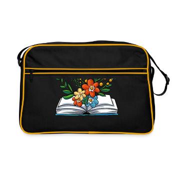 Lesen - Retro Tasche - Schwarz/Gold - Vorne