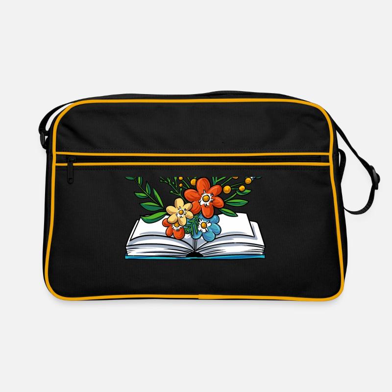 Lesen - Retro Tasche - Schwarz/Gold