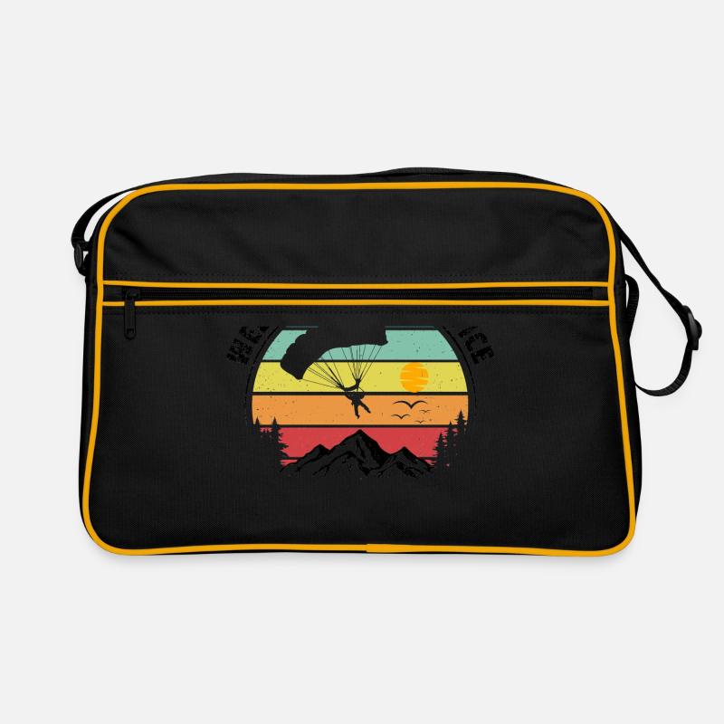 Welcome To My Office Paraglider Paragliding Parach Retro Tasche