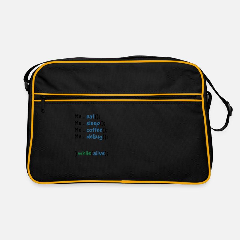 Developer Graphic Coder Programmer Computer Geek P Retro Tasche
