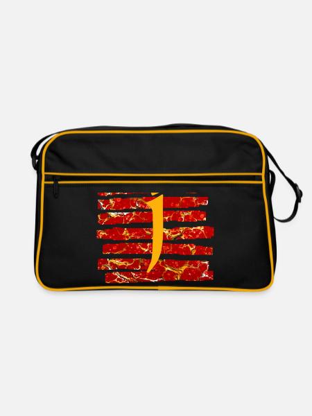 Bandes E 232 J - Sac Retro - noir/or - Devant