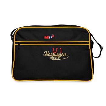 Eligard Norvège drapeau de vacances cadeau 2019 - Sac Retro - noir/or - Devant