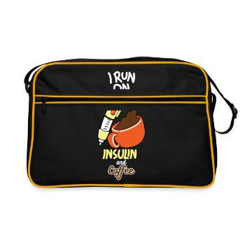 Chemise drôle de diabète - Sac Retro - noir/or - Devant
