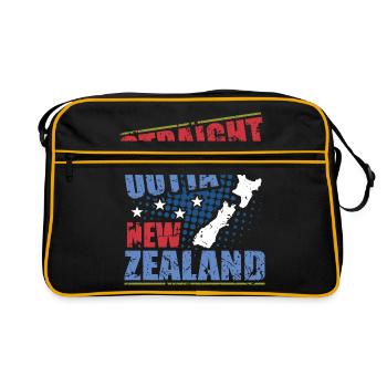 nouvelle-Zélande - Sac Retro - noir/or - Devant