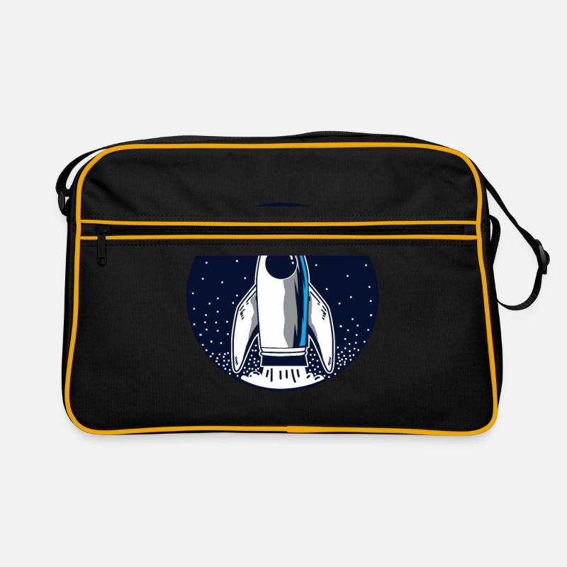 Rocket space space travel Retro Bag