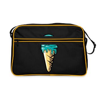 Kawaii Ball - Retro Bag - black/gold - Front