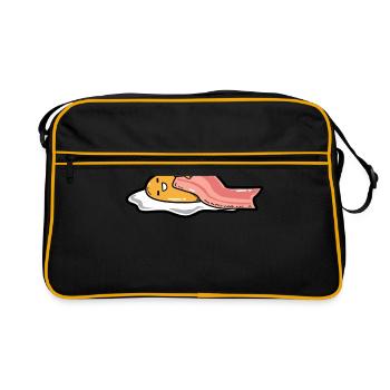 Fried egg - Five more minutes - Retro Bag - black/gold - Front