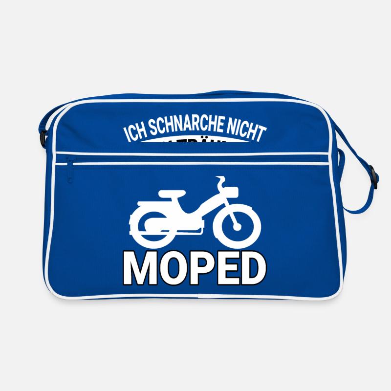 Moped Mopeds Mofa Roller Zweirad Mokick Biker Retro Tasche