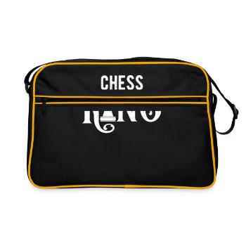 Chess King - joueur d'échecs - Sac Retro - noir/or - Devant