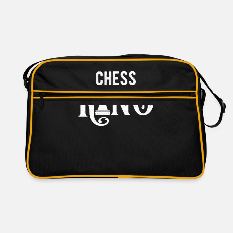 Schach König - Schachspieler Retro Tasche
