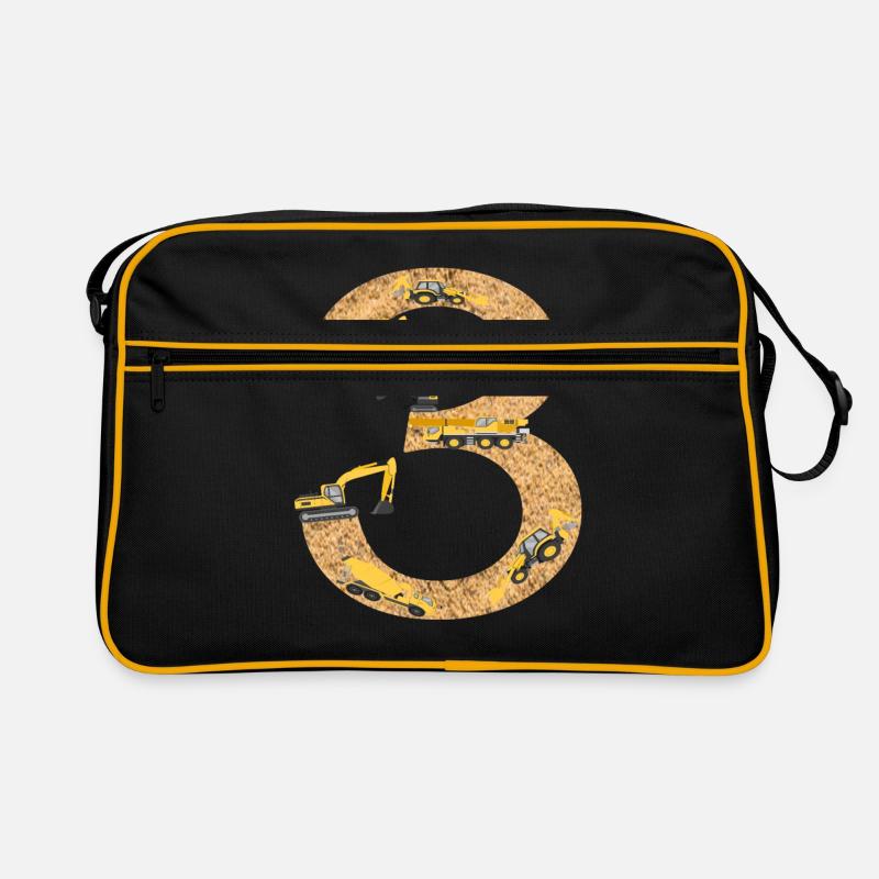 3ème anniversaire J'ai 3 ans d'anniversaire - Sac Retro - noir/or