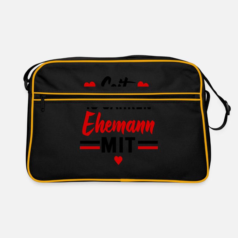 Hochzeit Seit 10 Jahren Ehemann mit Herz Jahrestag Retro Tasche