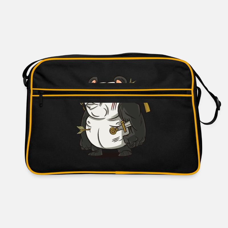 Warrior Panda combattant combattant Sac Retro