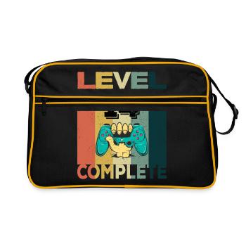 14th Birthday Young Man 2007 Level 14 Years Game - Retro Bag - black/gold - Front