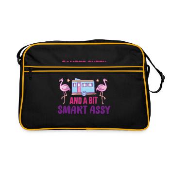 Camping Camping Caravane Camping Camper Camping - Sac Retro - noir/or - Devant