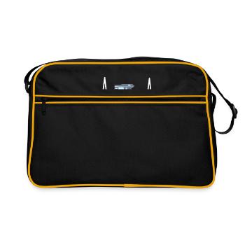 Camping caravan holiday camper camper camping - Retro Bag - black/gold - Front