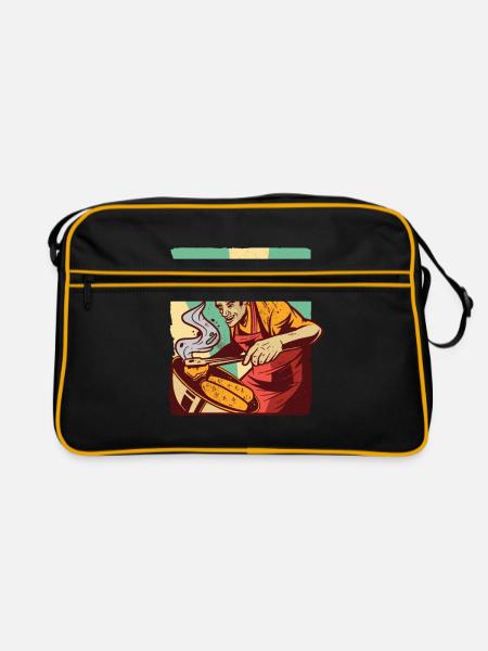 Barbecue homme Barbecue - Sac Retro - noir/or - Devant