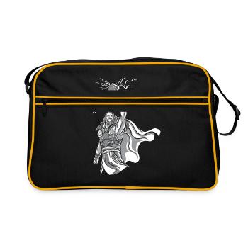 Odin Viking Valhalla Viking Hammer Thor Odin - Retro Bag - black/gold - Front