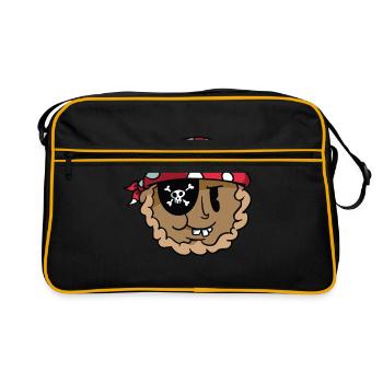 Pirates pirates enfants capitaine - Sac Retro - noir/or - Devant