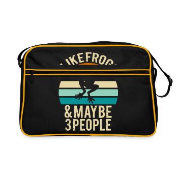 Grenouille - Sac Retro - noir/or - Devant