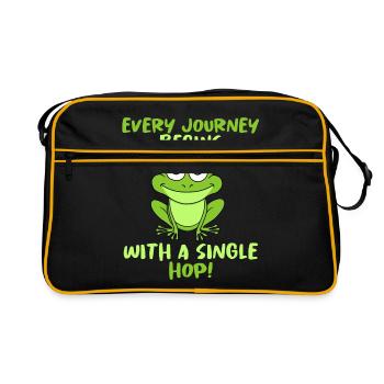Grenouille - Sac Retro - noir/or - Devant