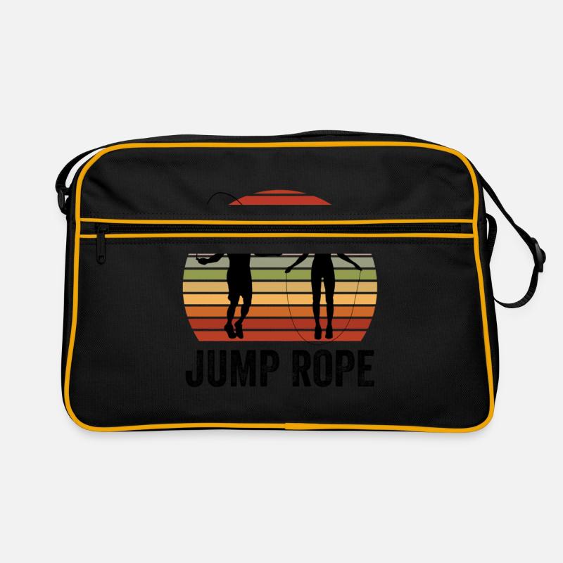 Jumping Rope Graphic Rope Jumping Rope Skipping Si Retro Tasche