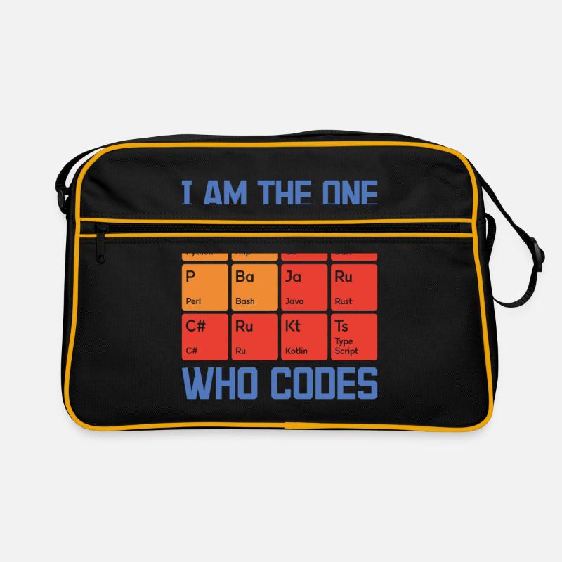 I Am The One Who Codes Programming Programmer Nerd Retro Tasche