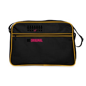 Be Original Cheerleading Cheerleader Cheerdance Gy - Retro Tasche - Schwarz/Gold - Vorne