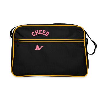 Cheer Squad Cheerleader Cheerleading Cheerdance Gy - Retro Tasche - Schwarz/Gold - Vorne