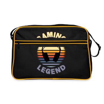 Gaming Legend Retro Video Game Player Console Pc G - Retro Tasche - Schwarz/Gold - Vorne