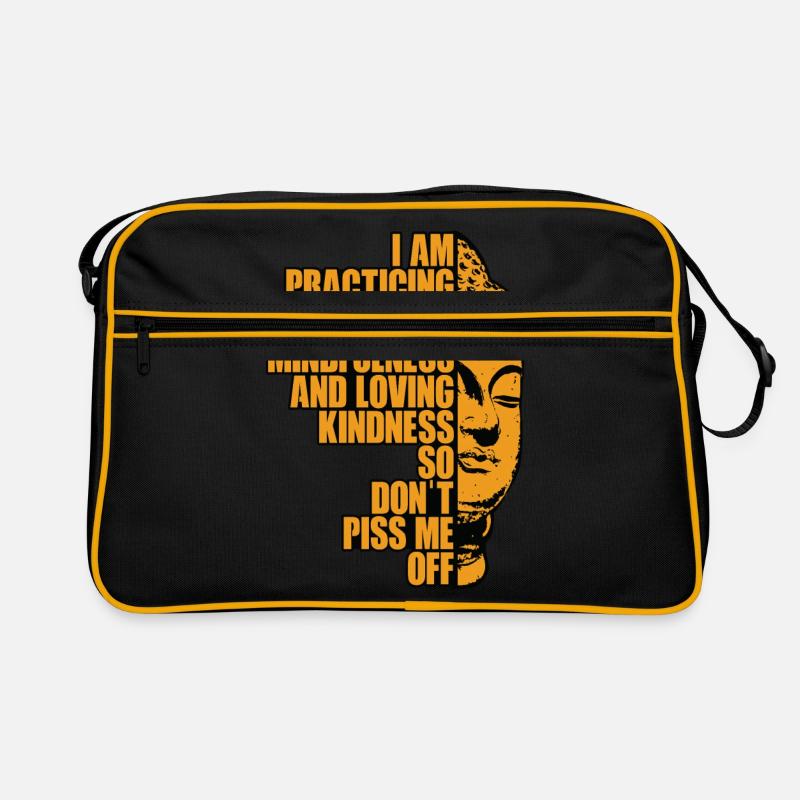 I Am Practising Compassion Mindfulness And Loving Retro Tasche