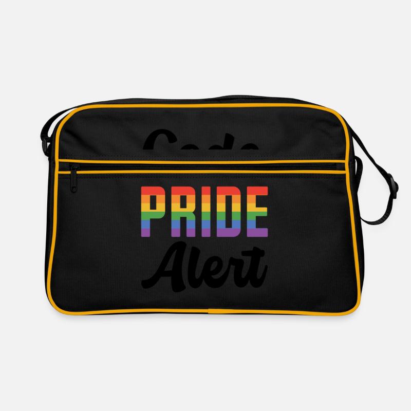 Code Pride Alert Bisexual Lesbian Love Asexual Tra Retro Tasche
