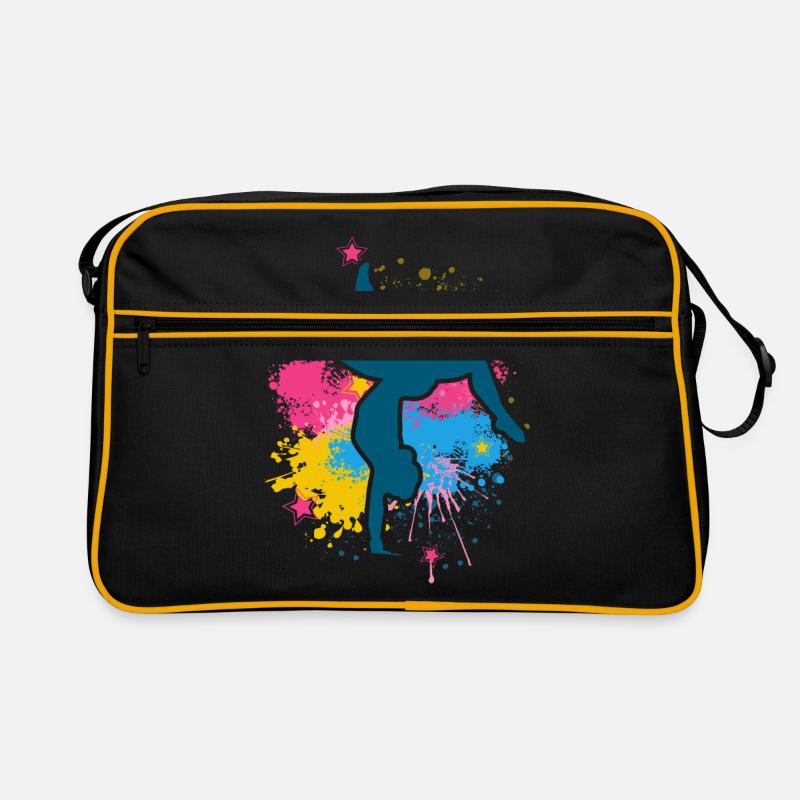 Retro Graphic Gymnast Gymnastics Acrobat Acrobatic Retro Tasche